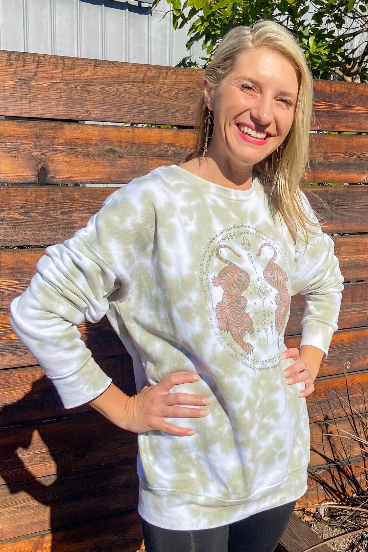 Thai Tiger Tie Dye Super Soft Sweatshirt