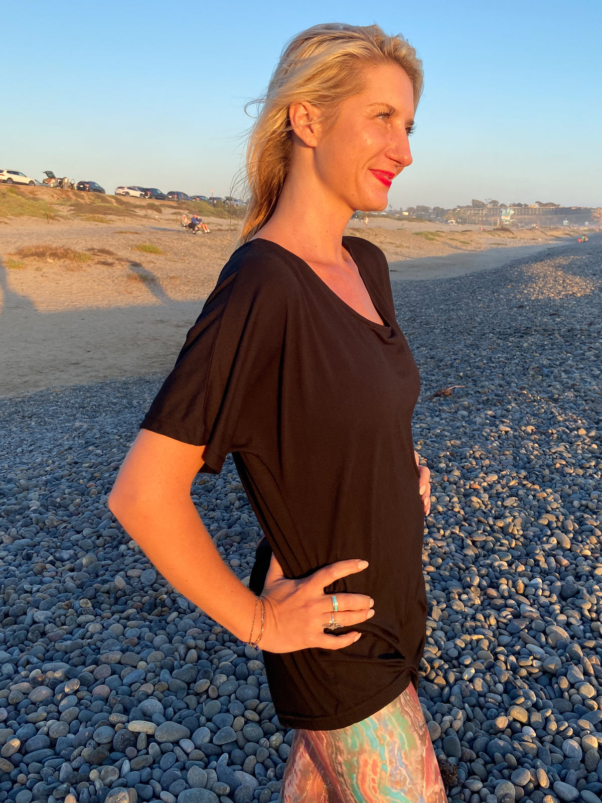 Oversized Modal Dolman With Full Chakras On The Back