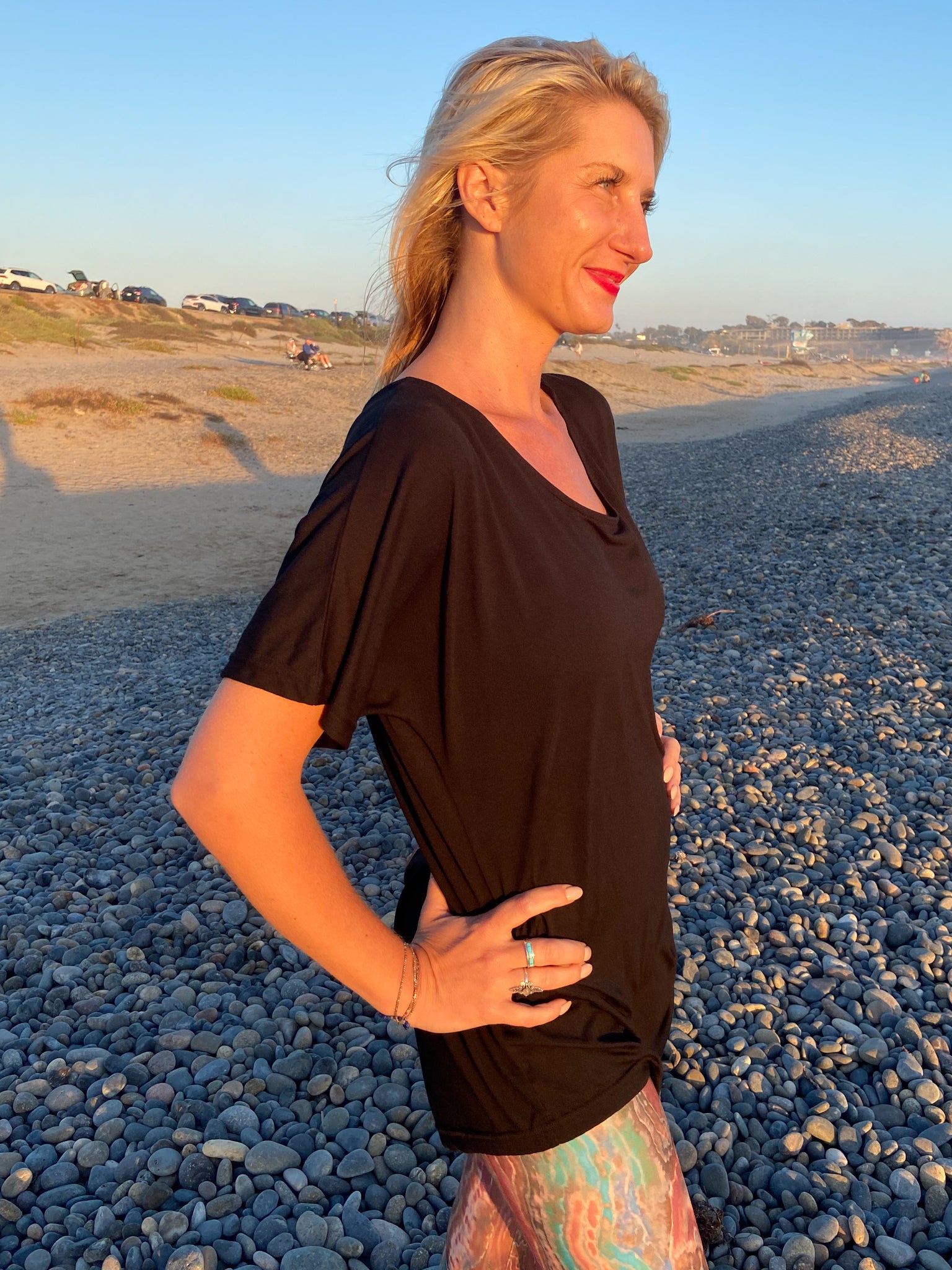 Oversized Modal Dolman With Full Chakras On The Back - Third Eye Threads