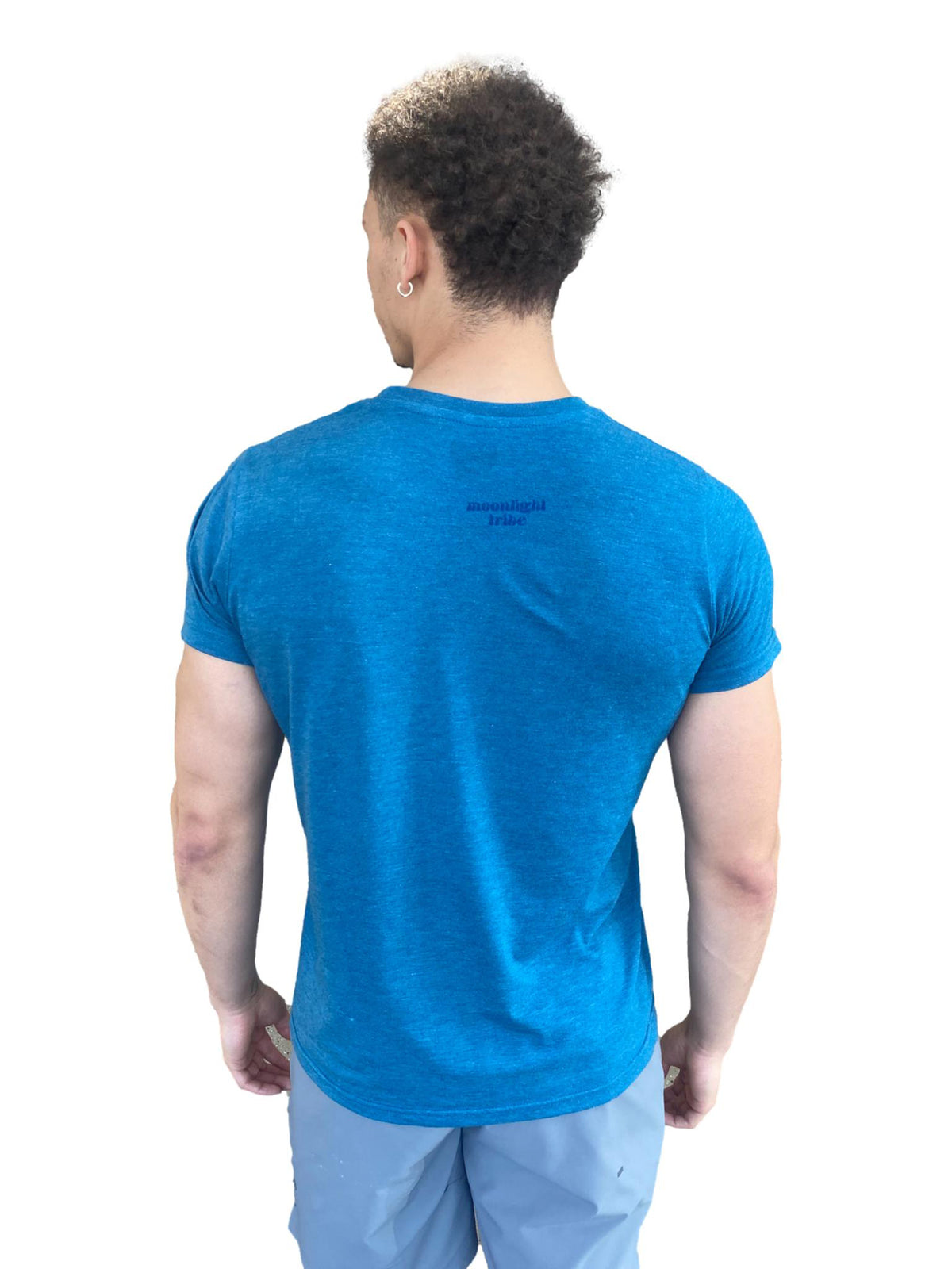 Moonlight Tribe Cresting Wave and New Moon Vintage Tarot Card Triblend Tee