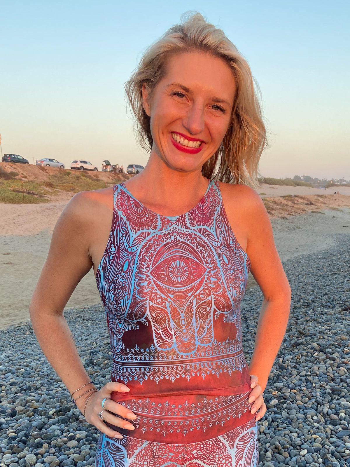 Bollywood Hamsa Fitted Crop Top - Third Eye Threads