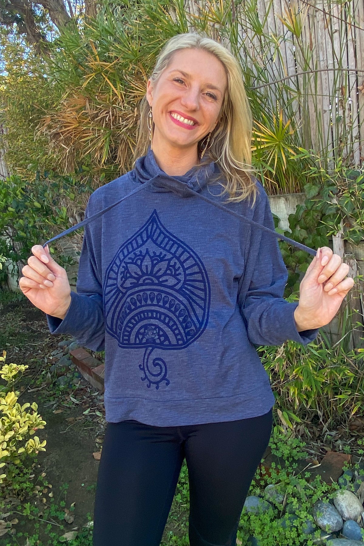 Auspicious Spade Mock Neck Long Sleeve Pullover - Third Eye Threads