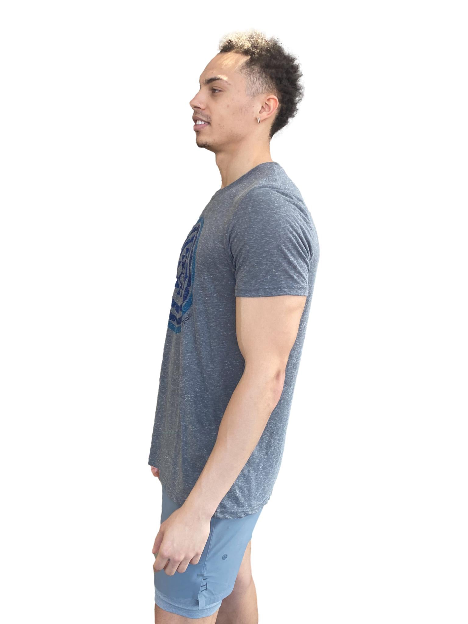 Captain America Sri Yantra On Linen Blend Crew - Third Eye Threads