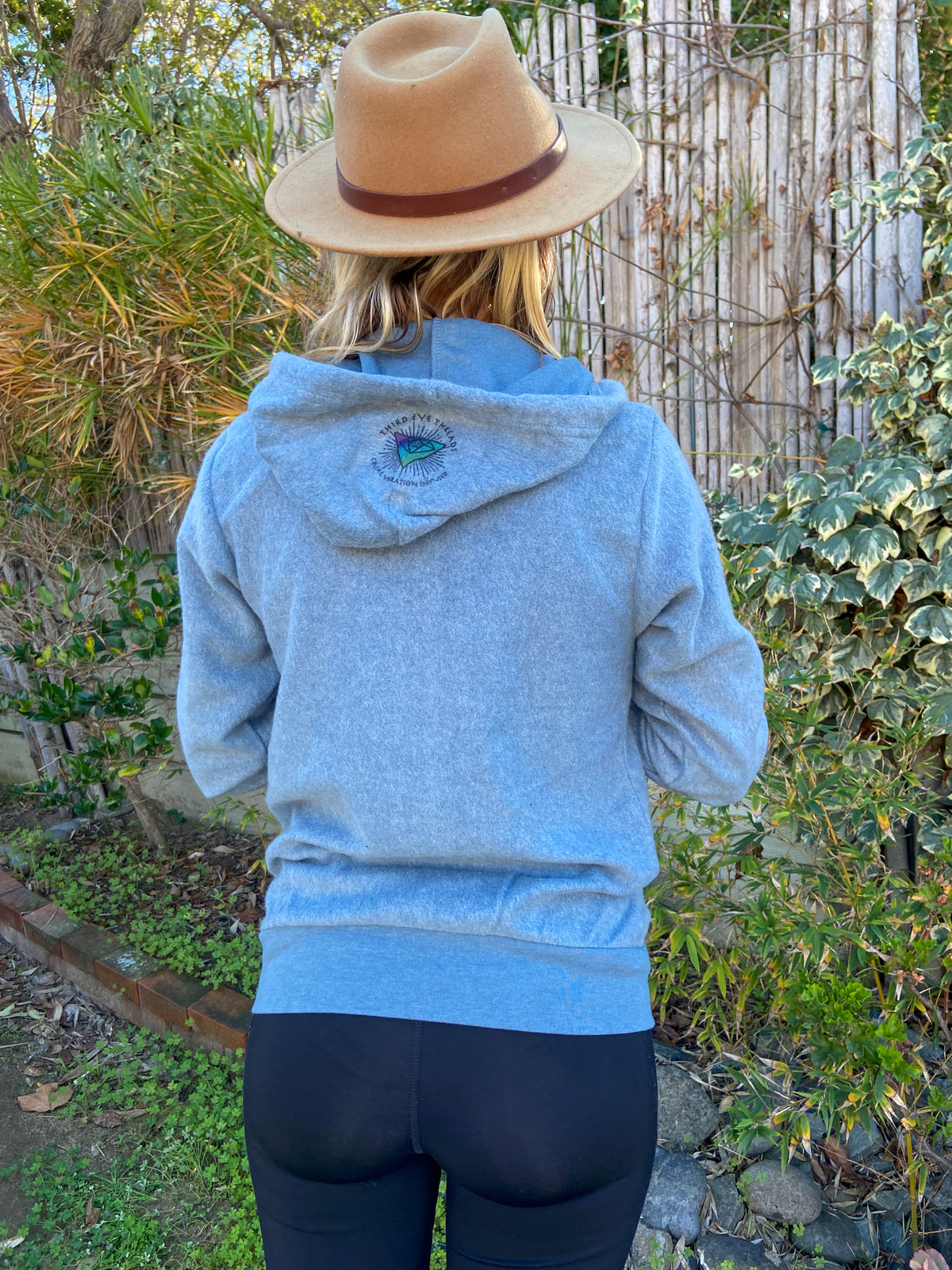 Crystal Infused Sueded Fleece Full-Zip Hooded Sweatshirt