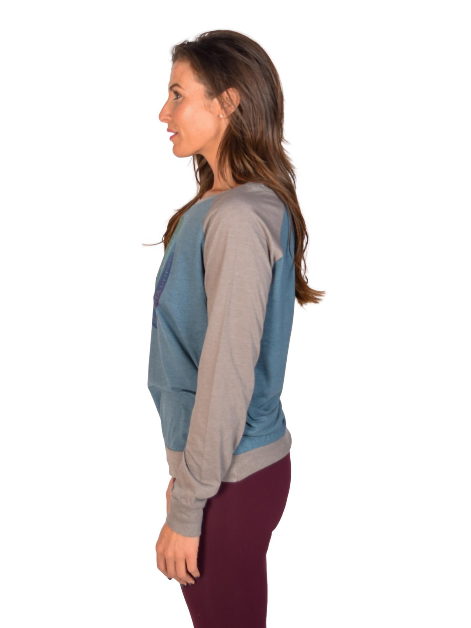 Be Playful, Be Powerful, Be Beautiful Rainbow Ganesh On Lightweight Raglan - Third Eye Threads
