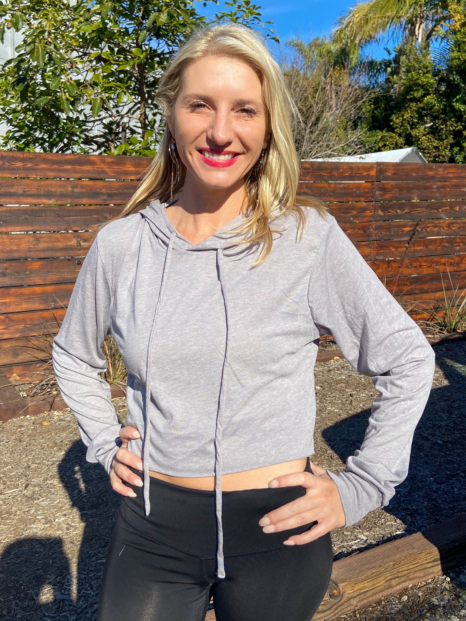 Full Chakra Back Cropped Long Sleeve Hoodie T-Shirt - Third Eye Threads
