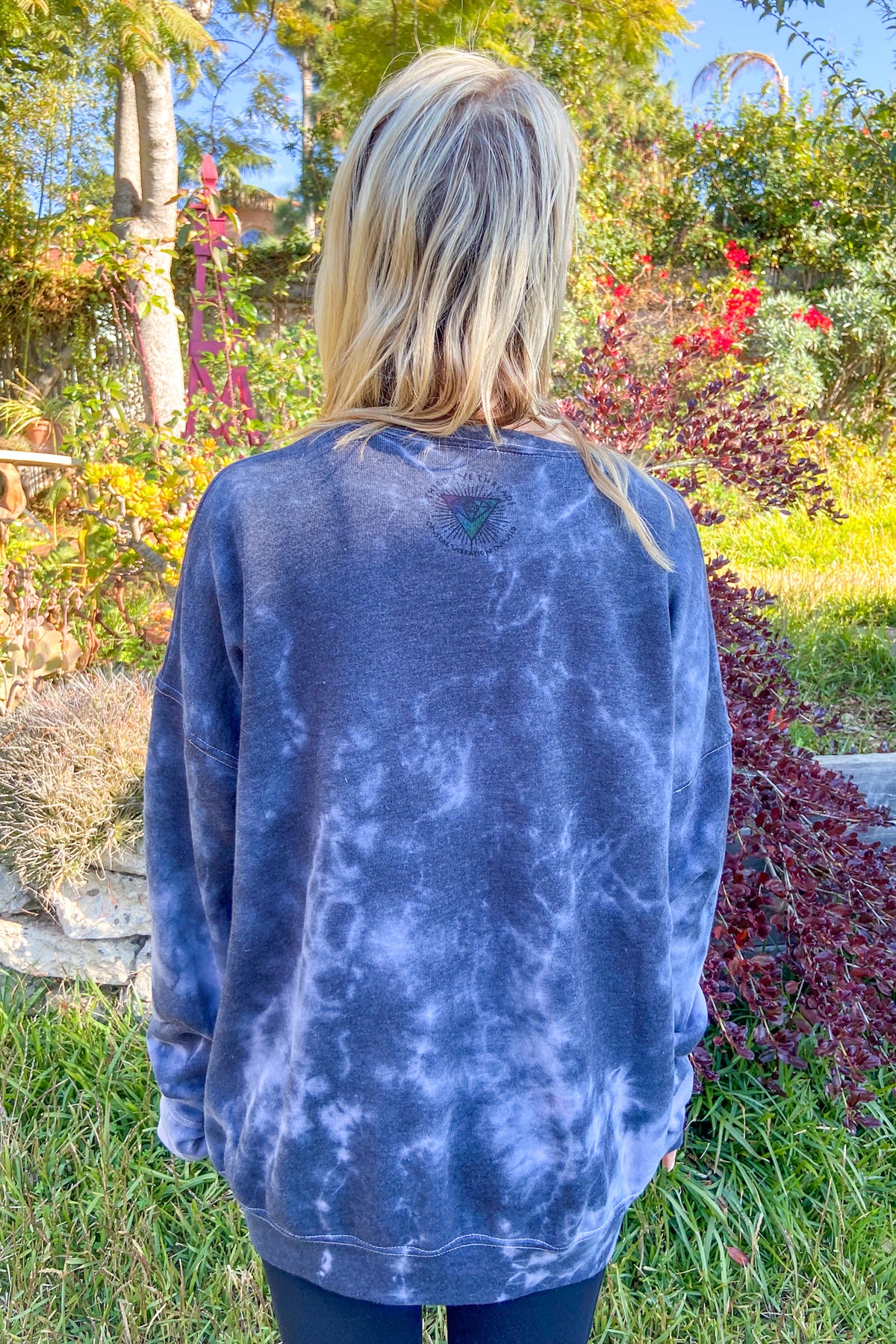 Oversized Grandfather Fox Tie Dye Super Soft Sweatshirt