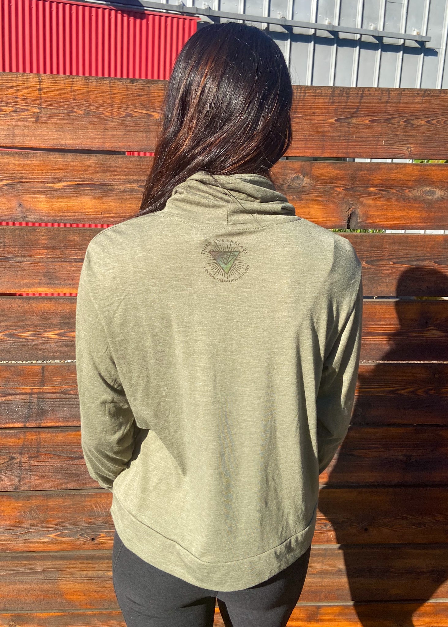 Baby Pocket Tiger Mock Neck Long Sleeve Pullover - Third Eye Threads