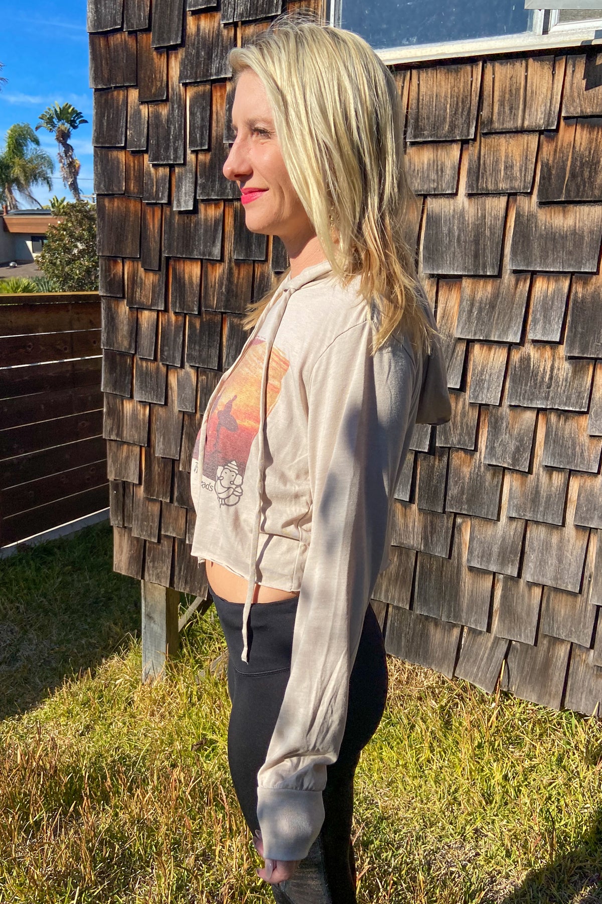 Best Day Ever Cropped Long Sleeve Hoodie T-Shirt - Third Eye Threads