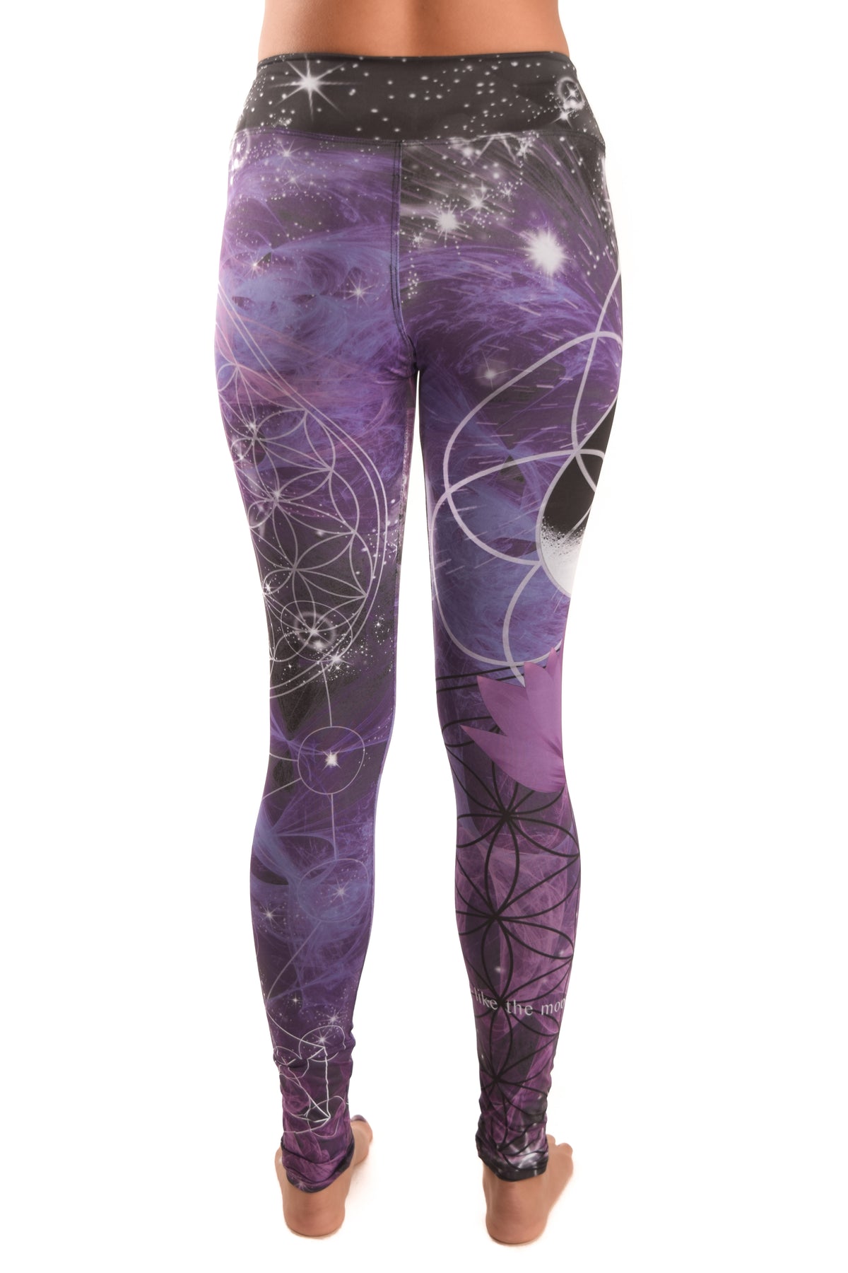 Purple Flower Pant Of Life Eco-light Recycled Water Bottle Pant - Third Eye Threads
