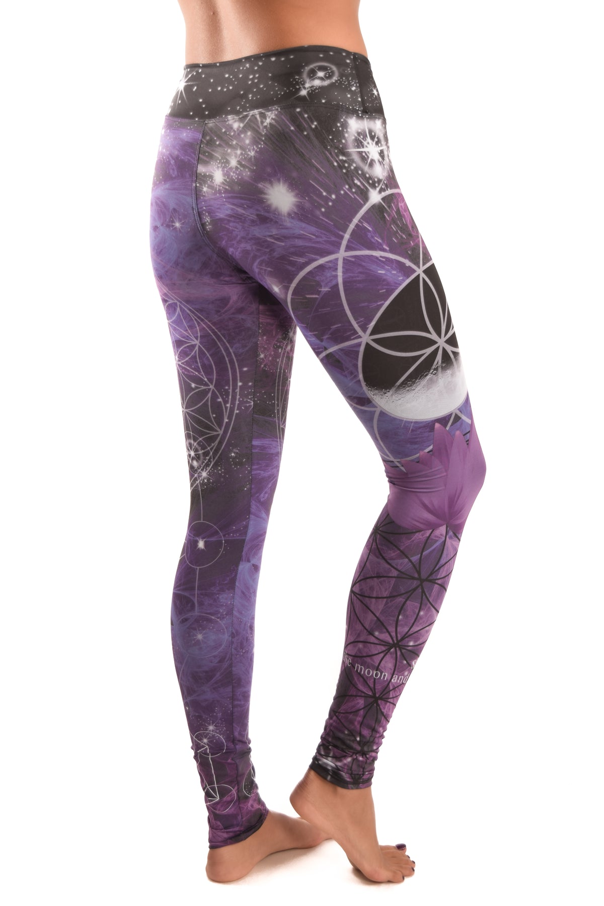 Purple Flower Pant Of Life Eco-light Recycled Water Bottle Pant - Third Eye Threads