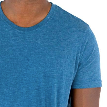 Merman Ganesh With Trident On Linen Blend Crew Neck Tee - Third Eye Threads