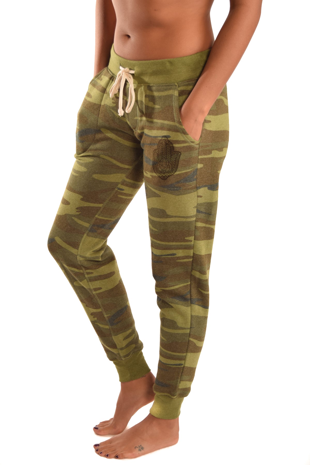 Third Eye Threads Camo Jogger with Diamond Crystal Logo - Third Eye Threads
